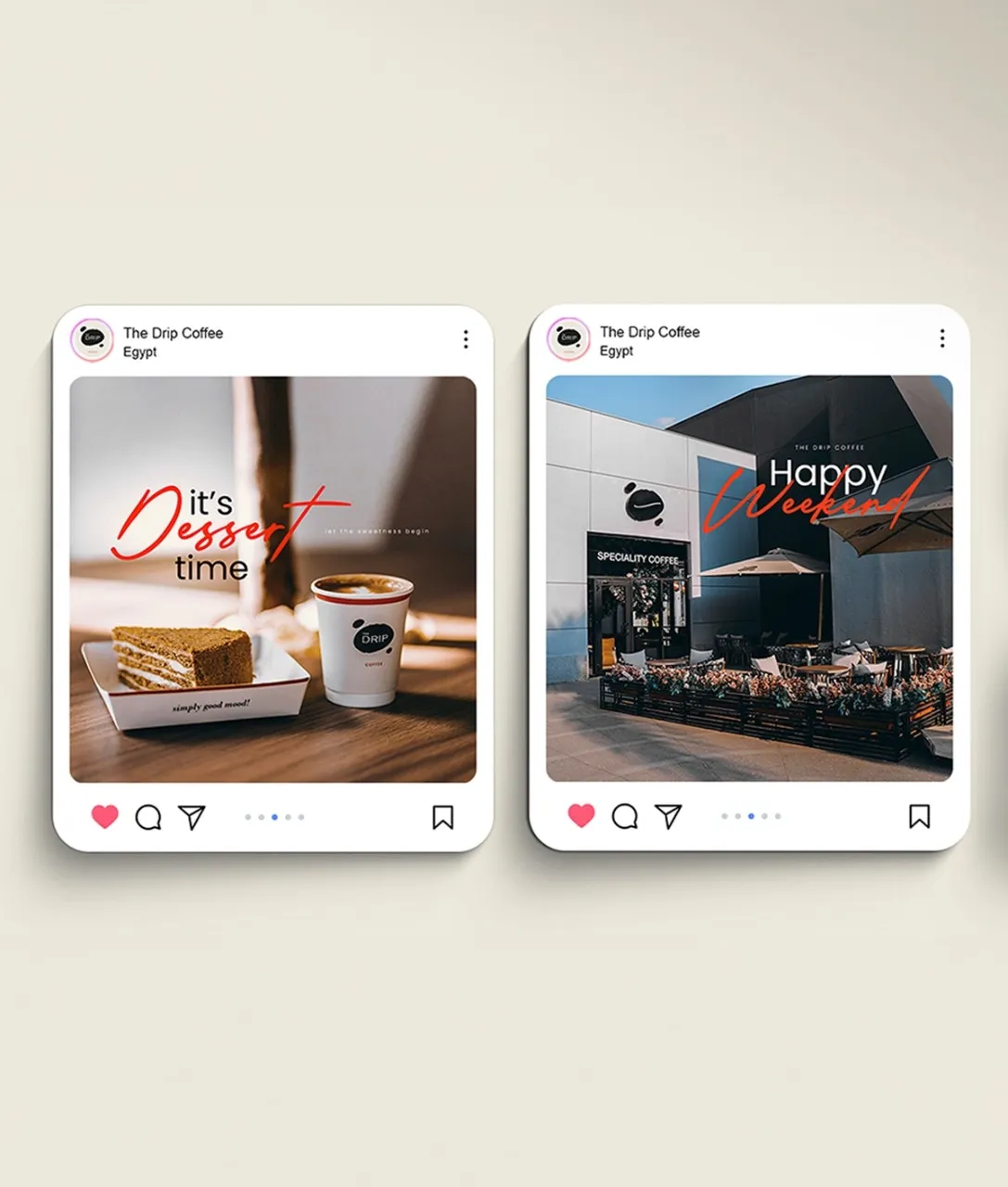 The Drip Coffee Social Media